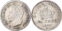 France 20 Centimes Monnaie, Napoleon III, Napoléon III, Bordeaux -