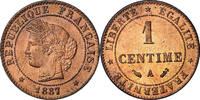 France Centime Monnaie, Cérès, Paris, Bronze, KM:826.1 -