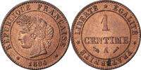 France Centime Monnaie, Cérès, Paris, Bronze, KM:826.1 -