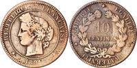France 10 Centimes Monnaie, Cérès, Paris, Bronze, Gadoury:265a -