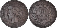 France 10 Centimes Monnaie, Cérès, Paris, Bronze, Gadoury:265a -