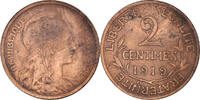 France 2 Centimes Monnaie, Dupuis, Paris, Bronze, Gadoury:107 -