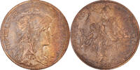 France 5 Centimes Monnaie, Dupuis, Paris, Bronze, Gadoury:165 -