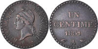 France Centime Monnaie, Dupré, Paris, Bronze, Gadoury:84, KM:754 -
