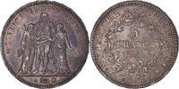 France 5 Francs Monnaie, Hercule, Paris, Argent, Gadoury:745a -