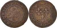 France Double Tournois Paris Monnaie, Henri III, Paris, Cuivre, CGKL:86 S 32,95 EUR  + 4,95 EUR frais d'envoi