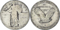 États-Unis Standing Liberty Quarter Monnaie, Denver, Argent -