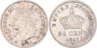 France 20 Centimes Monnaie, Napoleon III, Paris, Argent -