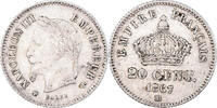 France 20 Centimes Monnaie, Napoleon III, Strasbourg, Argent -