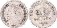 France 20 Centimes Monnaie, Napoleon III, Strasbourg, Argent -