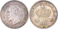 France 20 Centimes Monnaie, Napoleon III, Strasbourg, Argent -