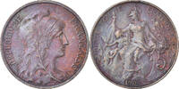 France 5 Centimes Monnaie, Dupuis, Paris, Bronze, Gadoury:165 -