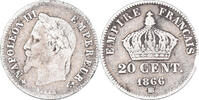 France 20 Centimes Monnaie, Napoleon III, Strasbourg, Argent -