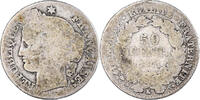 France 50 Centimes Monnaie, Cérès, Bordeaux, Argent, Gadoury:419 -