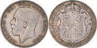 Grande-Bretagne 1/2 Crown Monnaie, George V, Argent, KM:818.1a -