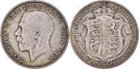 Grande-Bretagne 1/2 Crown Monnaie, George V, Argent, KM:818.1a -