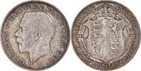Grande-Bretagne 1/2 Crown Monnaie, George V, Argent, KM:818.1a -
