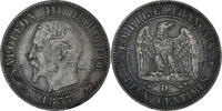 France 2 Centimes Monnaie, Napoleon III, Lyon, Bronze, Gadoury:103 -
