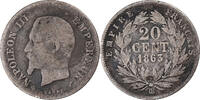 France 20 Centimes Napoléon III, Strasbourg, Argent, Gadoury:305 -
