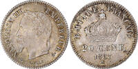 France 20 Centimes Monnaie, Napoleon III, Paris, Argent -