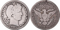 États-Unis Quarter Monnaie, Barber Quarter, U.S. Mint, Philadelphie -