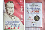 Italie 2 Euro Camillo Benso comte di Cavour, Rome, Special Unc. -