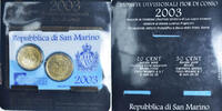 Saint Marin Euro-Set Rome, 20c + 50c, Or nordique -