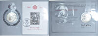 Monaco enveloppe timbre-médaille Prince Rainier III -