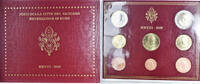 Vatican 1 Cent to 2 Euro euro set, Rome, Benoit XVI -