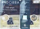 Andorre 2 Euro 100 ans de l'hymne national, Monnaie de Paris, BU -