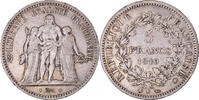 France 5 Francs Monnaie, Hercule, Bordeaux, Argent, Gadoury:683 -