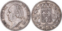 France 5 Francs Monnaie, Louis XVIII, Bayonne, Argent, Gadoury:614 -