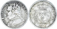 France 5 Francs Monnaie, Louis XVIII, Toulouse, Argent, Gadoury:591 -
