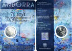 Andorre 2 Euro droits de l'homme, BU, Bimétallique -