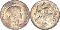 France 5 Centimes Monnaie, Dupuis, Paris, Bronze, Gadoury:165 -