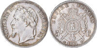 France 5 Francs Napoléon III, Paris, Pedigree, Argent -