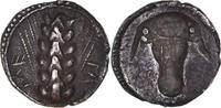 Triobole Lucanie, Métaponte, Pedigree, Argent -