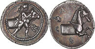 Hémidrachme Thessalie, Trikka, Pedigree, Argent -