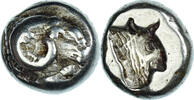 Hecté Monnaie, Lesbos, Mytilene, Electrum, Bodenstedt:27 -