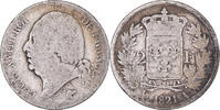 France 2 Francs Monnaie, Louis XVIII, Louis XVIII, Paris, Argent -