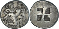 Statère Îles au large de la Thrace, Thasos, Argent, NGC, Ch XF -