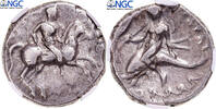 Didrachm Monnaie, Calabre, Tarentum, Gradée, NGC, TB -