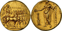 Statère Cyrénaïque, Ophellas, Cyrène, Or, NGC -