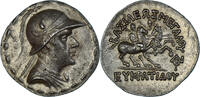 Tétradrachme Royaume de Bactriane, Eukratides I, Argent -