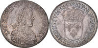France Écu à la mèche longue Monnaie, Louis XIV, Paris, Argent -