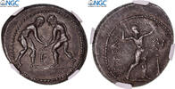 Stater Monnaie, Pamphylie, Aspendos, Gradée, NGC, Ch XF 4/5 -