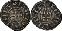 Grèce Denier Tournois Monnaie, Duché d'Athènes Guillaume de la Roche (?), 1280-1294 -