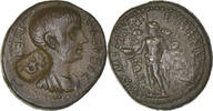 Assarion Monnaie, Phrygie, Néron, Eumeneia, Contremarque, Bronze -