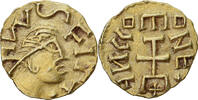 France Triens Monnaie, Monétaire ANGLVS, Quentovic, Or -
