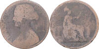 Grande-Bretagne Penny Monnaie, Victoria, Londres, B, Cuivre -